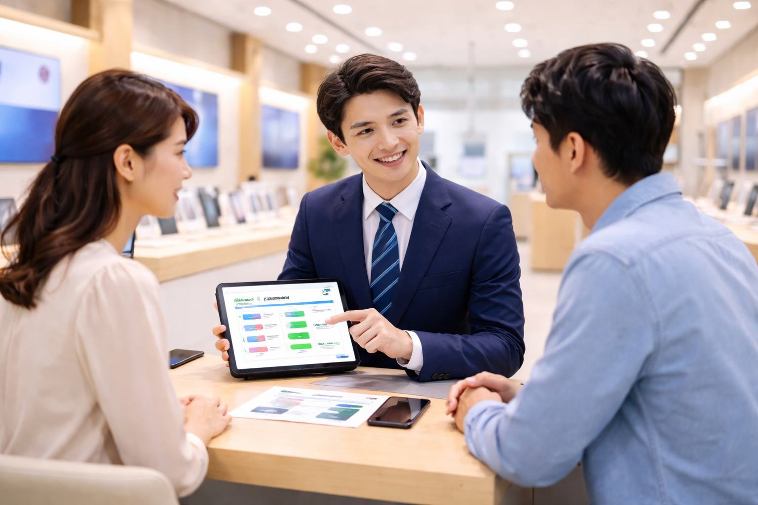 来店相談の様子